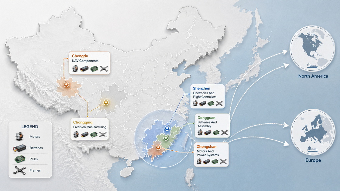 China Drone Parts Manufacturing Cluster Overview