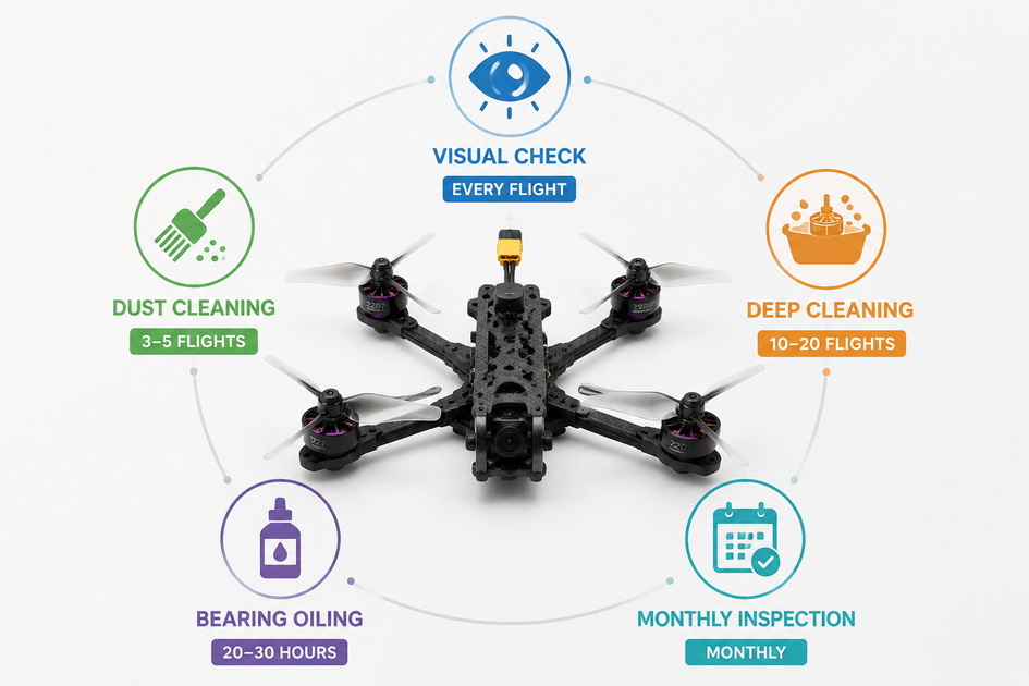 FPV Motor Maintenance Schedule Overview
