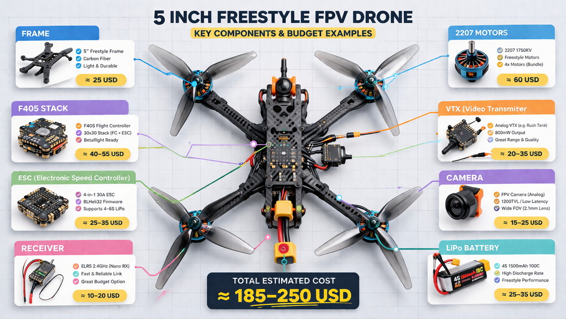Five Inch Freestyle Budget Build Overview