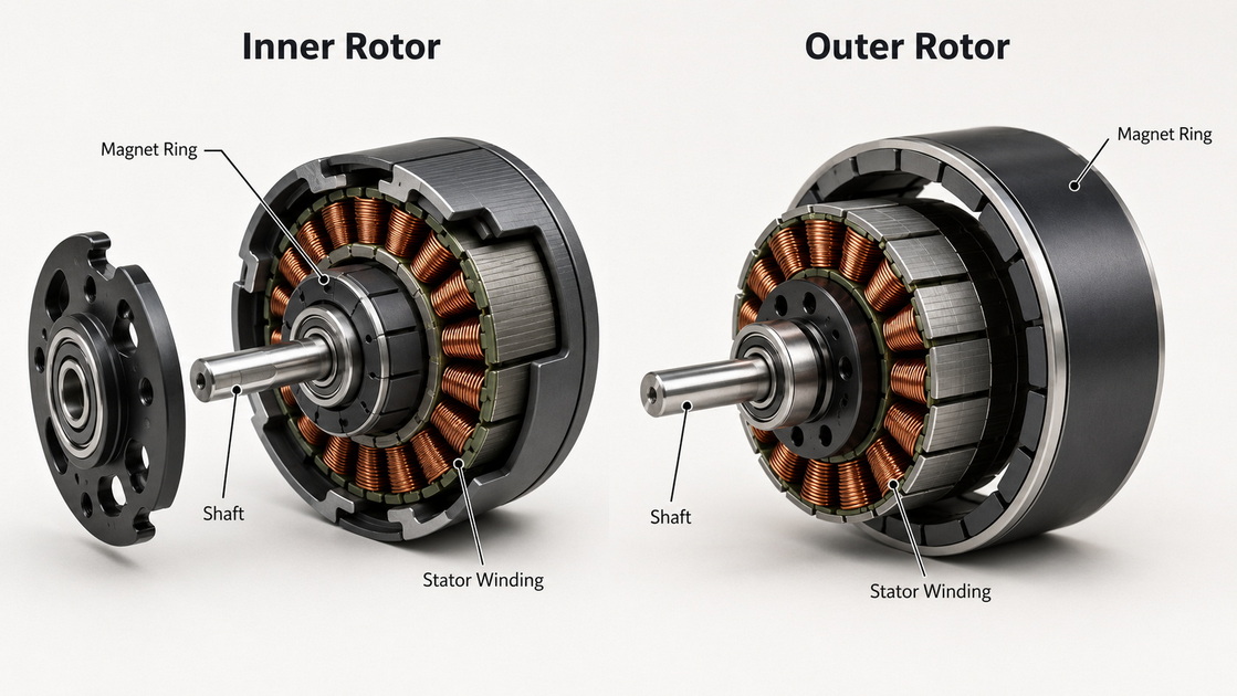 Inner Rotor Outer Rotor Comparison