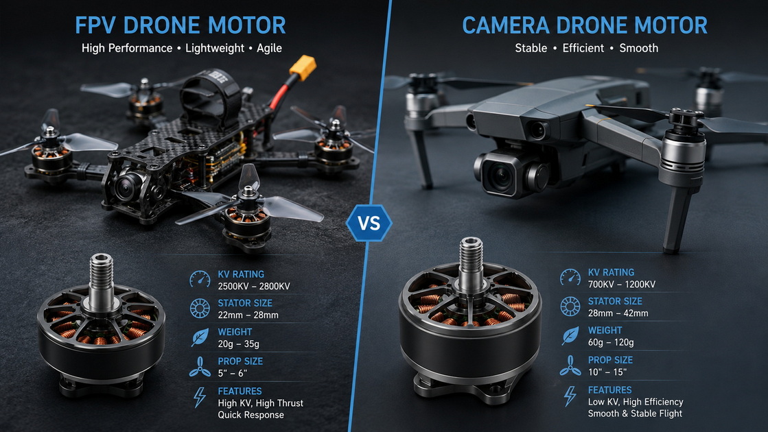 FPV Motor And Standard Drone Motor Comparison FPV Motor And Standard Drone Motor Comparison