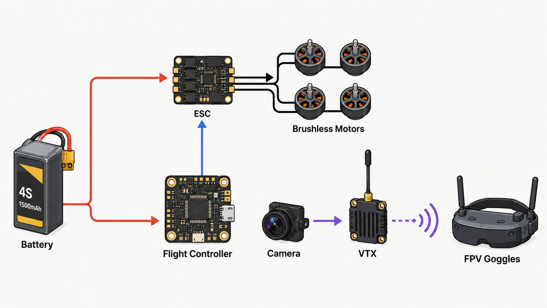 FPV System Signal Chain Diagram