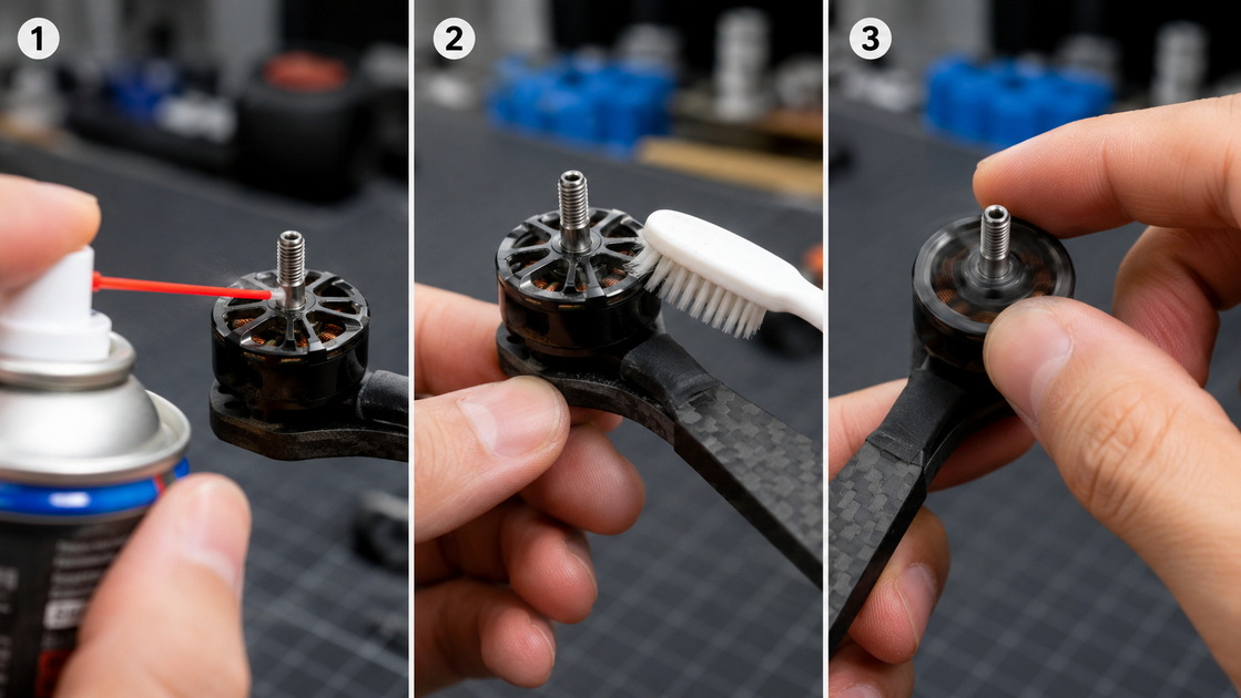 Quick FPV Motor Dust Cleaning