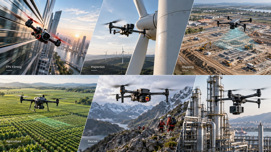 Quadcopter Drone Professional Applications