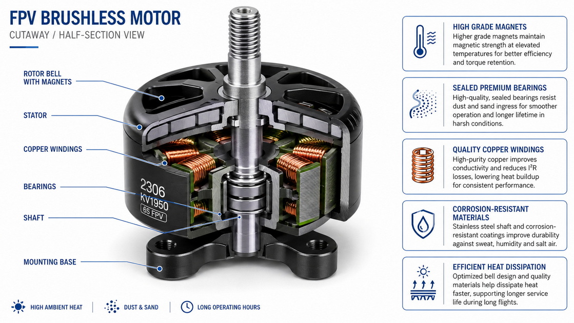 FPV Motor Structure Overview