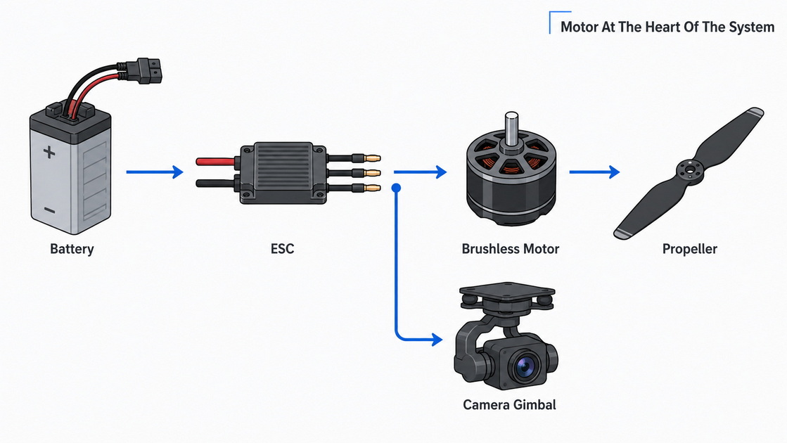 FPV Drone Motor Power System Diagram