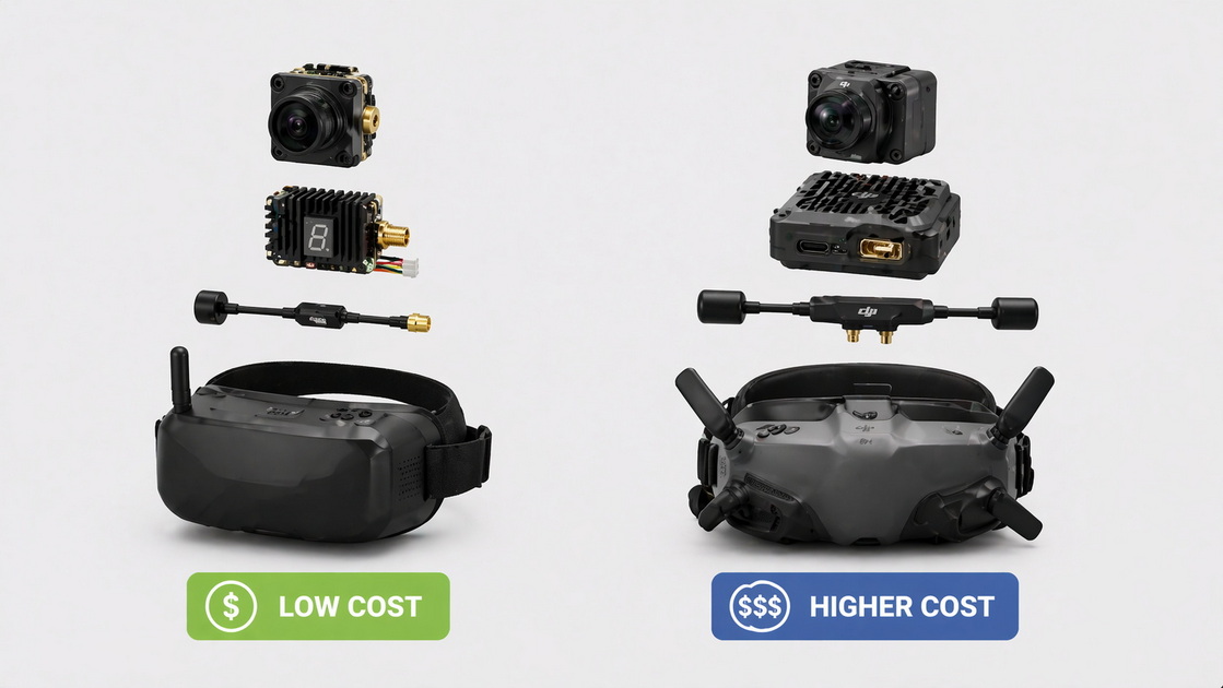 Analog And Digital FPV Cost Stack