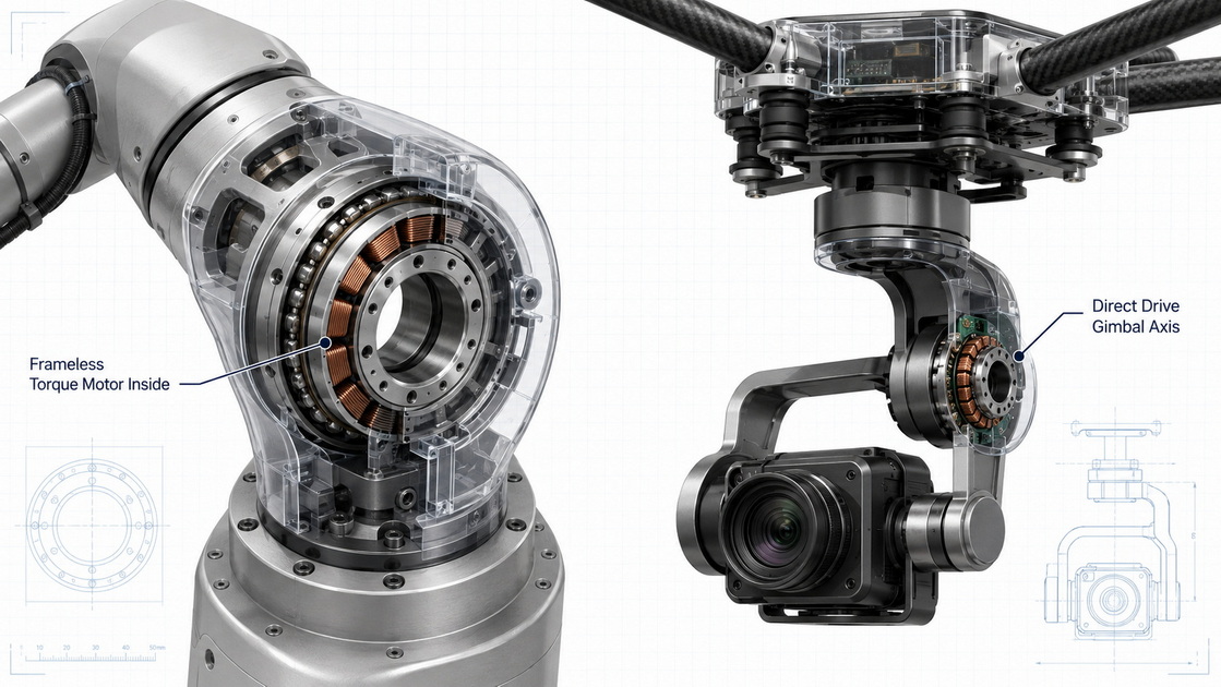 Torque Motor In Robot Joint And Gimbal