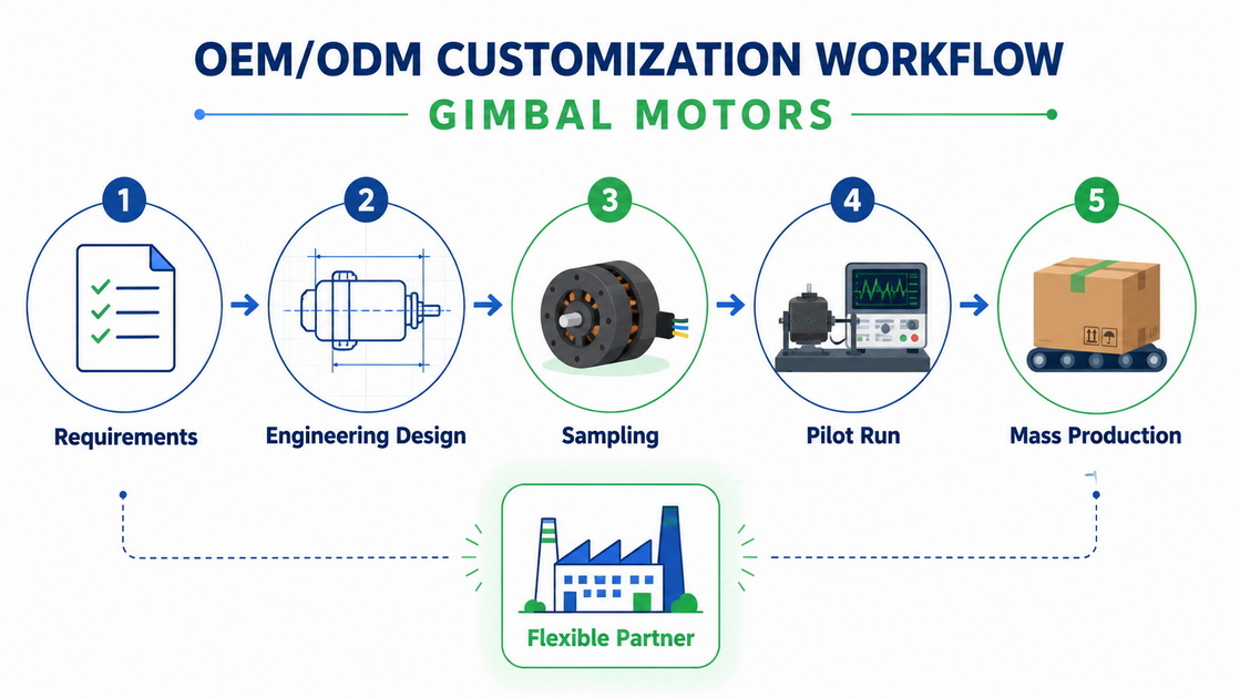 OEM ODM Gimbal Motor Customization Workflow