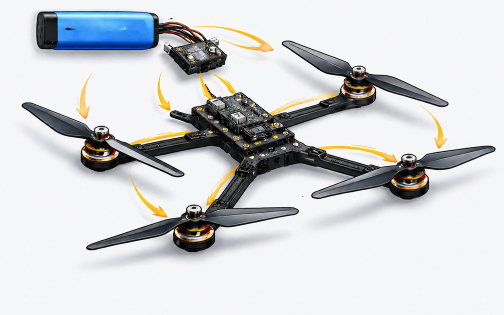 Long Range FPV Power Sytem Diagram